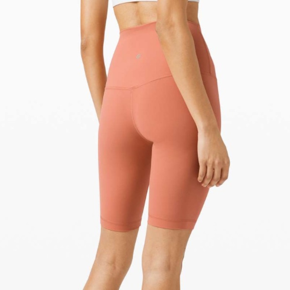 Lululemon Align Short 8" rustic coral biker shorts Super High Rise Short